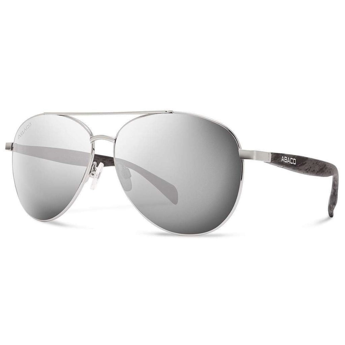 Abaco Burton Sunglasses in Silver/Chrome Mirror