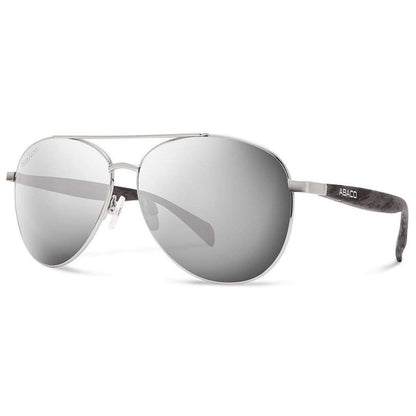 Abaco Burton Sunglasses in Silver/Chrome Mirror