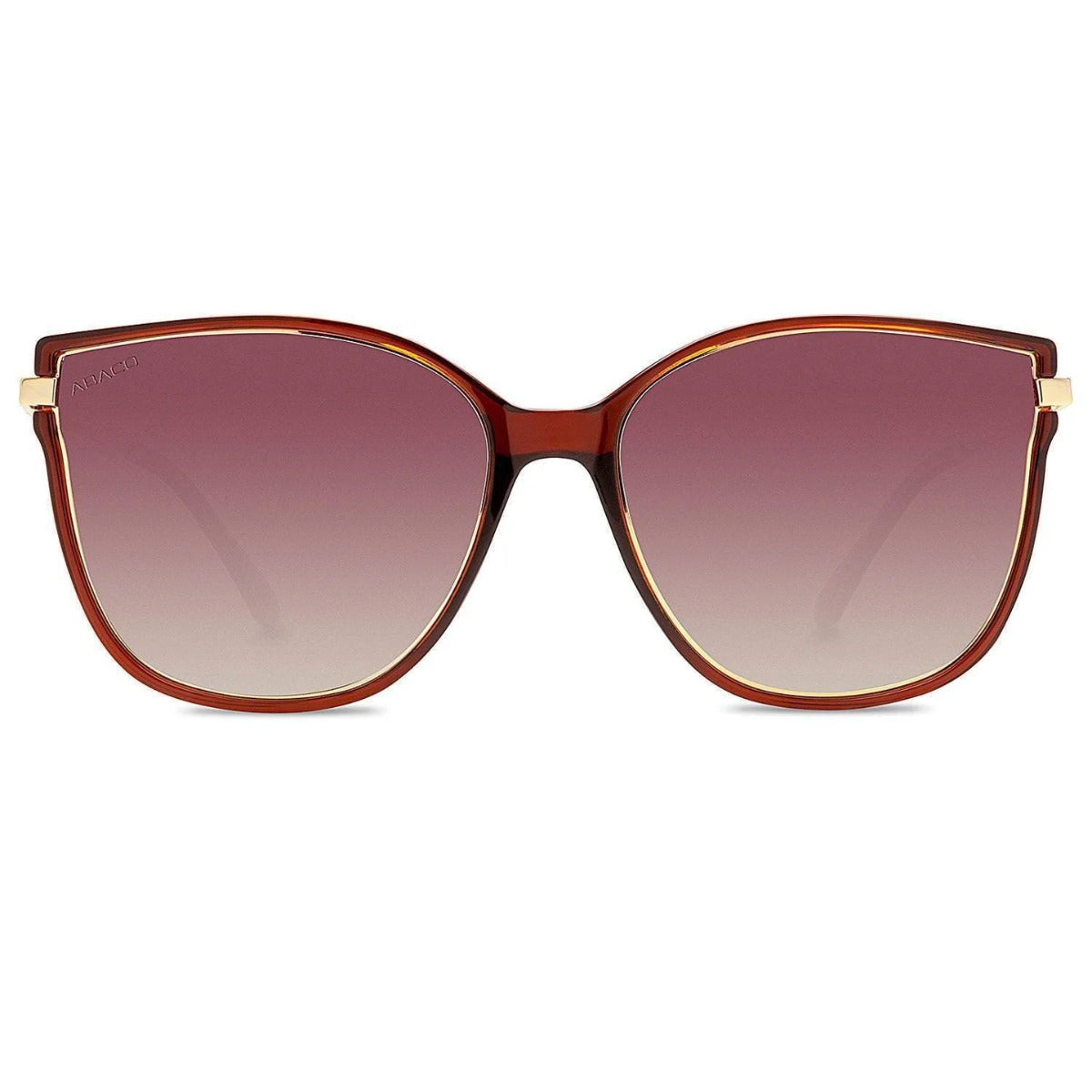 Abaco Ella Sunglasses in Crystal Brown/Brown Gradient