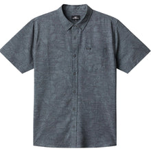O'Neill UPF Slub Standard Short Sleeve Woven Shirt in Dark Shadow