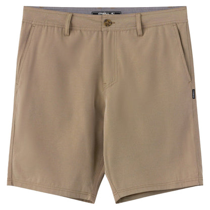 O'Neill Reserve Light Check 19" Hybrid Boardshorts Dark Khaki