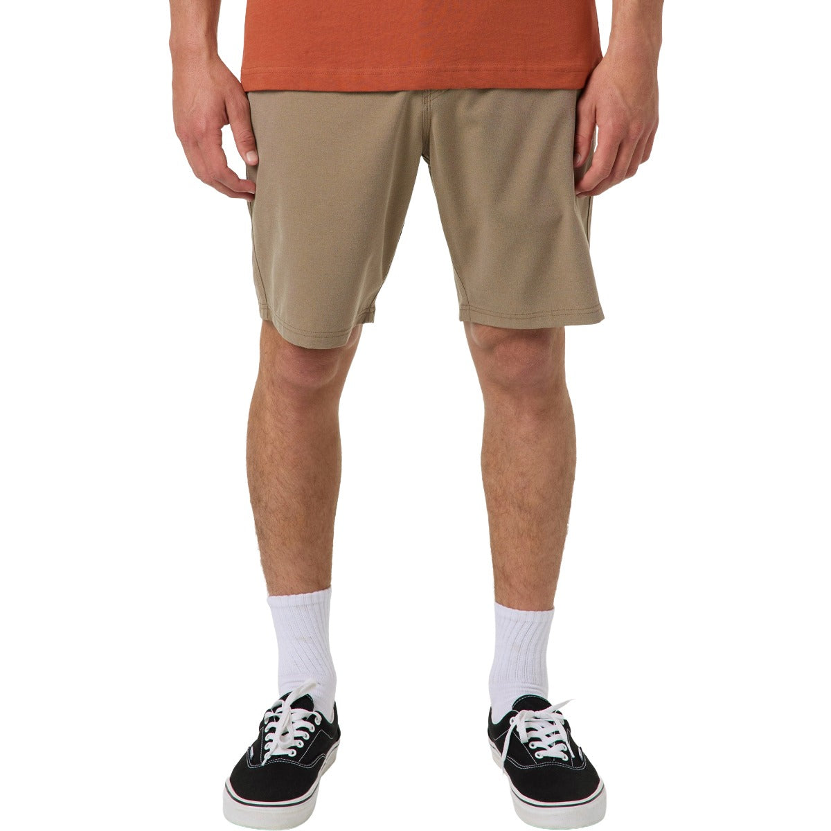 O'Neill Reserve Light Check 19" Hybrid Boardshorts Dark Khaki