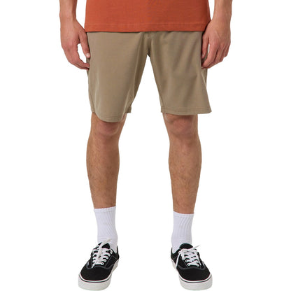 O'Neill Reserve Light Check 19" Hybrid Boardshorts Dark Khaki