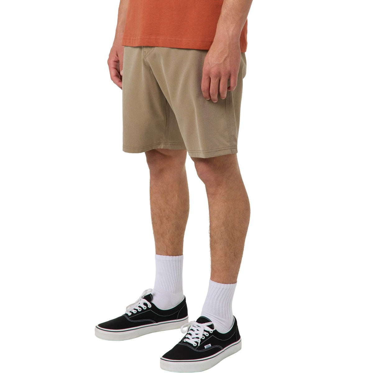 O'Neill Reserve Light Check 19" Hybrid Boardshorts Dark Khaki