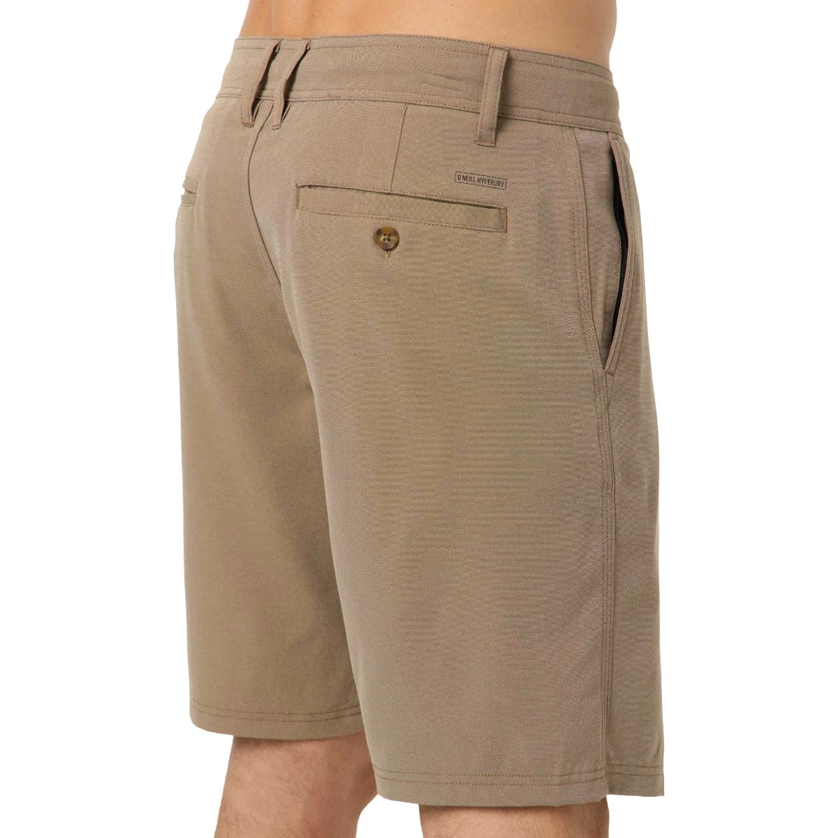 O'Neill Reserve Light Check 19" Hybrid Boardshorts Dark Khaki