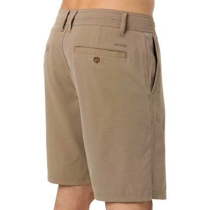O'Neill Reserve Light Check 19" Hybrid Boardshorts Dark Khaki
