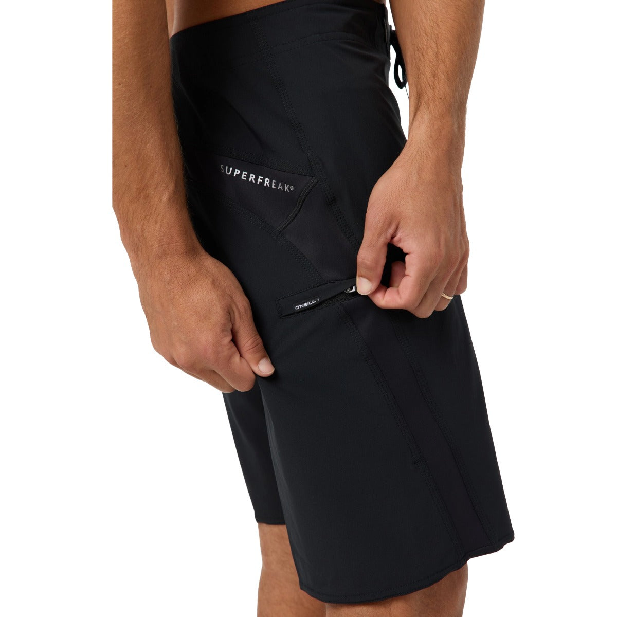 O'Neill Superfreak Solid Boardshorts in Black