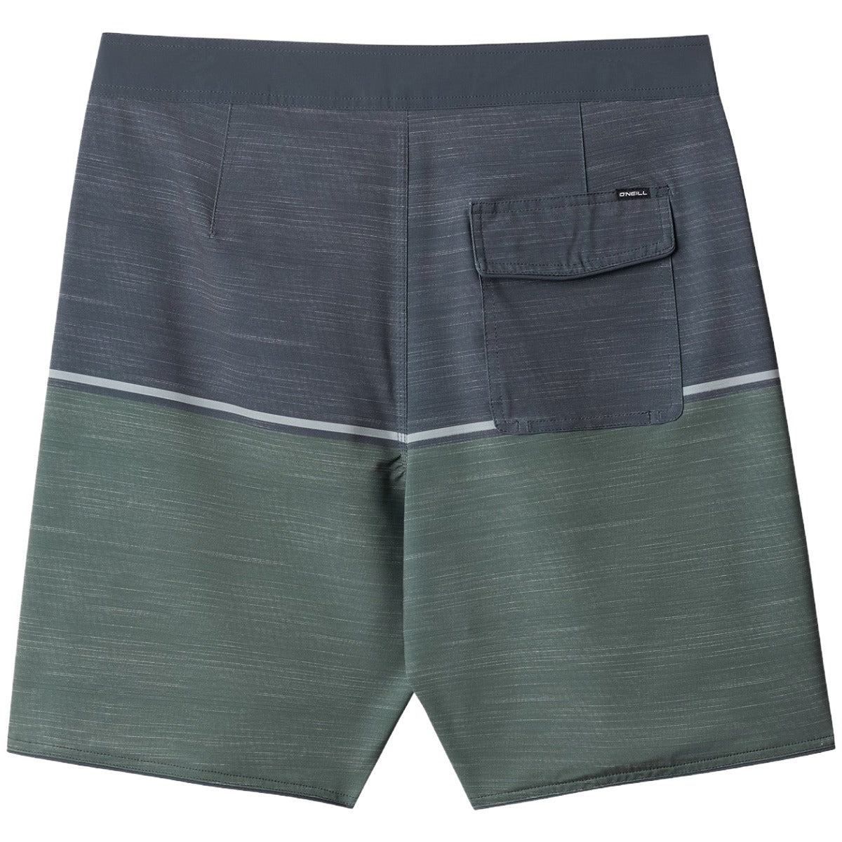 O'Neill Hyperfreak Mysto Block Scallop 19" Boardshort in Dark Olive