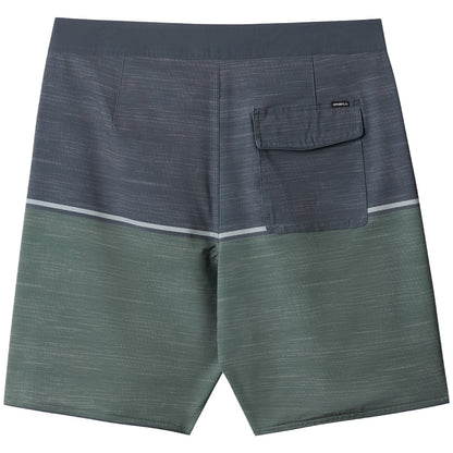 O'Neill Hyperfreak Mysto Block Scallop 19" Boardshort in Dark Olive