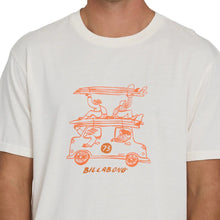 Billabong Stack Wave Washed Premium Tee in Off White