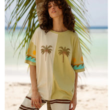 Billabong Split Palm Short Sleeve Tee in White Cap