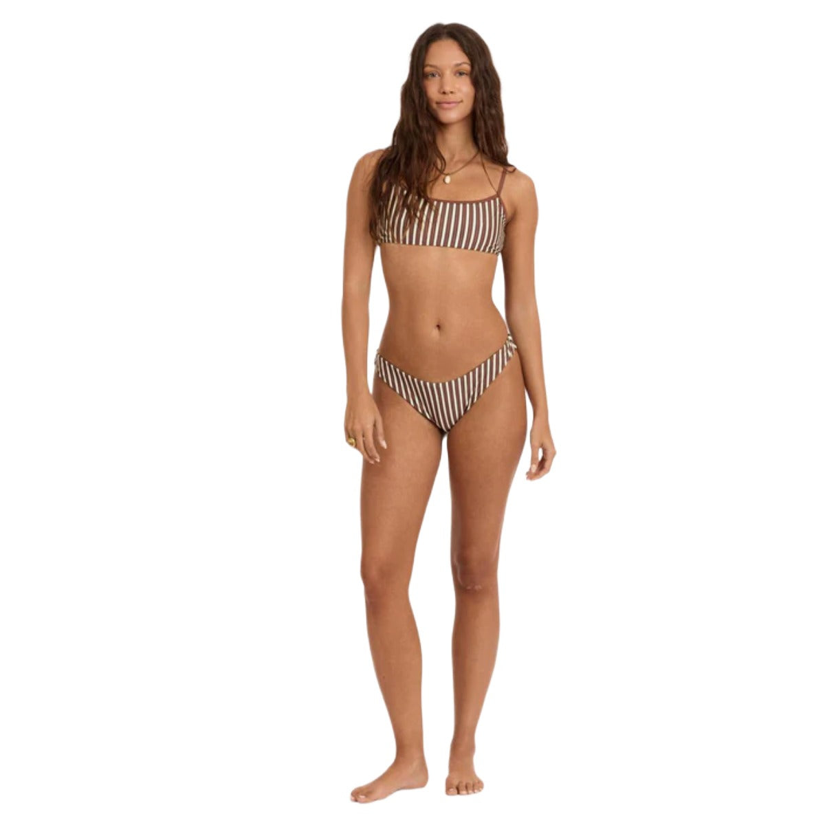 Sisstr La Playa High Hip Bikini Bottom in Kona