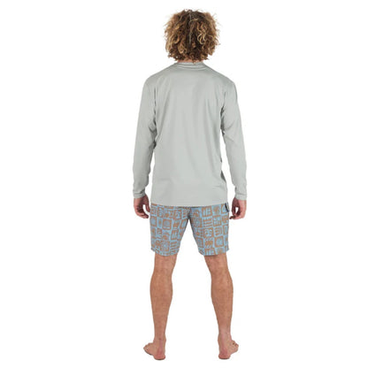Vissla Pro Comp Long Sleeve Sun Shirt in Storm Grey