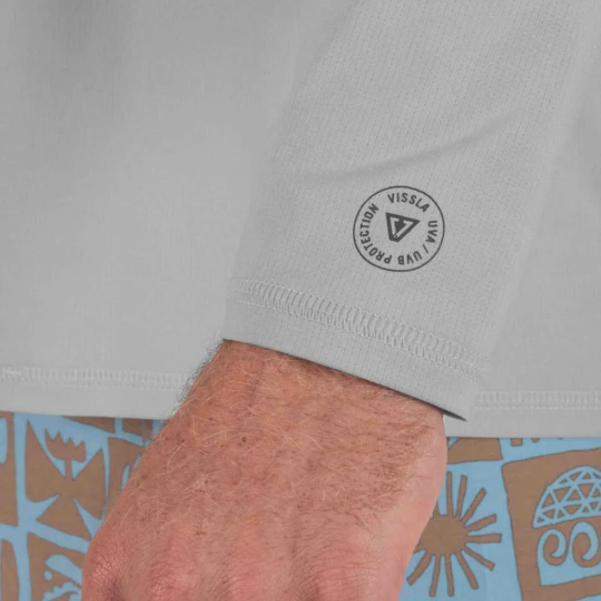 Vissla Pro Comp Long Sleeve Sun Shirt in Storm Grey