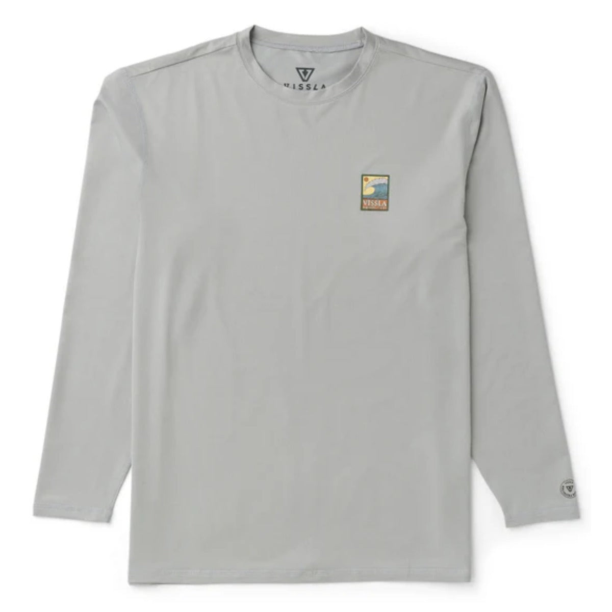 Vissla Pro Comp Long Sleeve Sun Shirt in Storm Grey