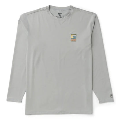 Vissla Pro Comp Long Sleeve Sun Shirt in Storm Grey