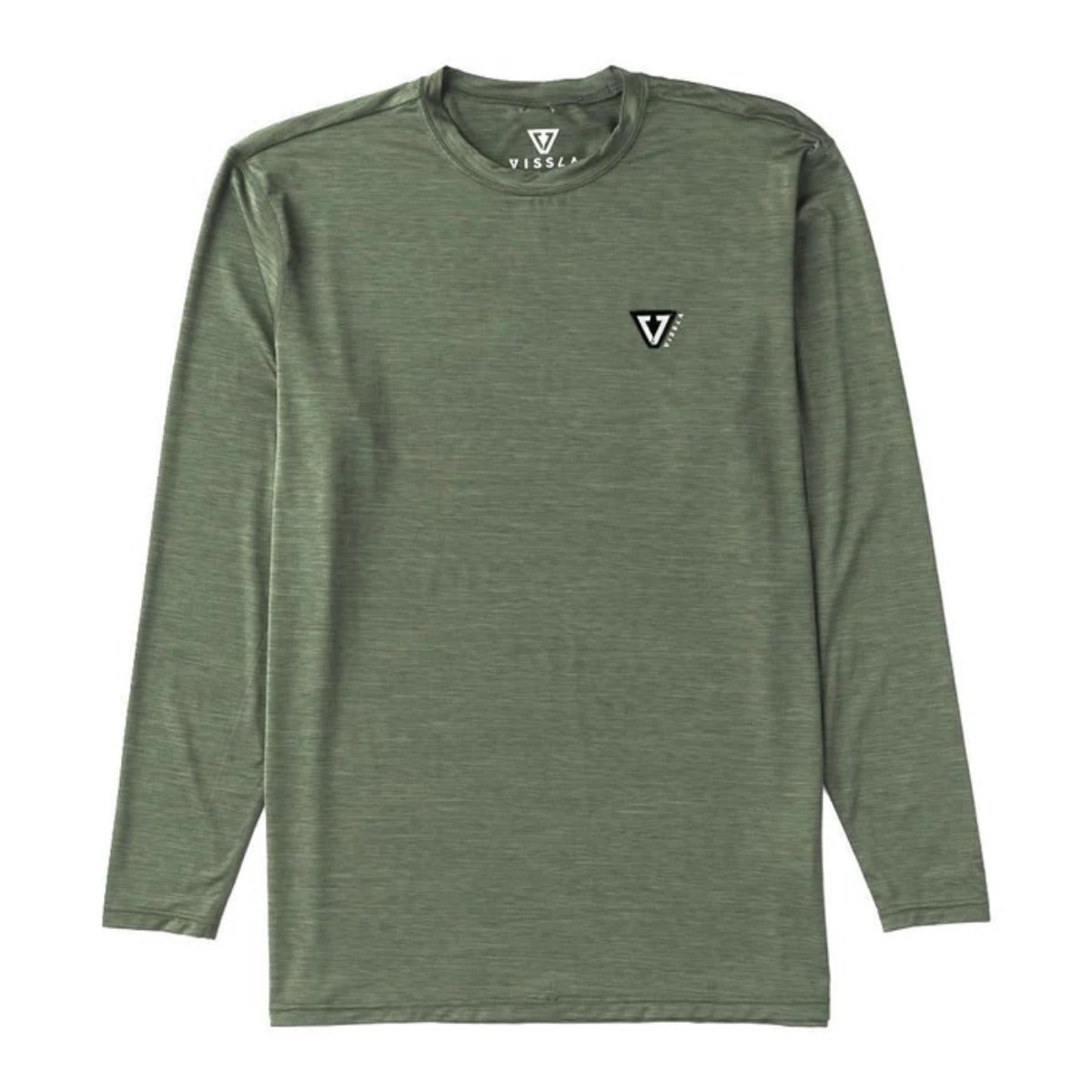 Vissla Twisted Eco Short Sleeve Sun Shirt in Army Heather