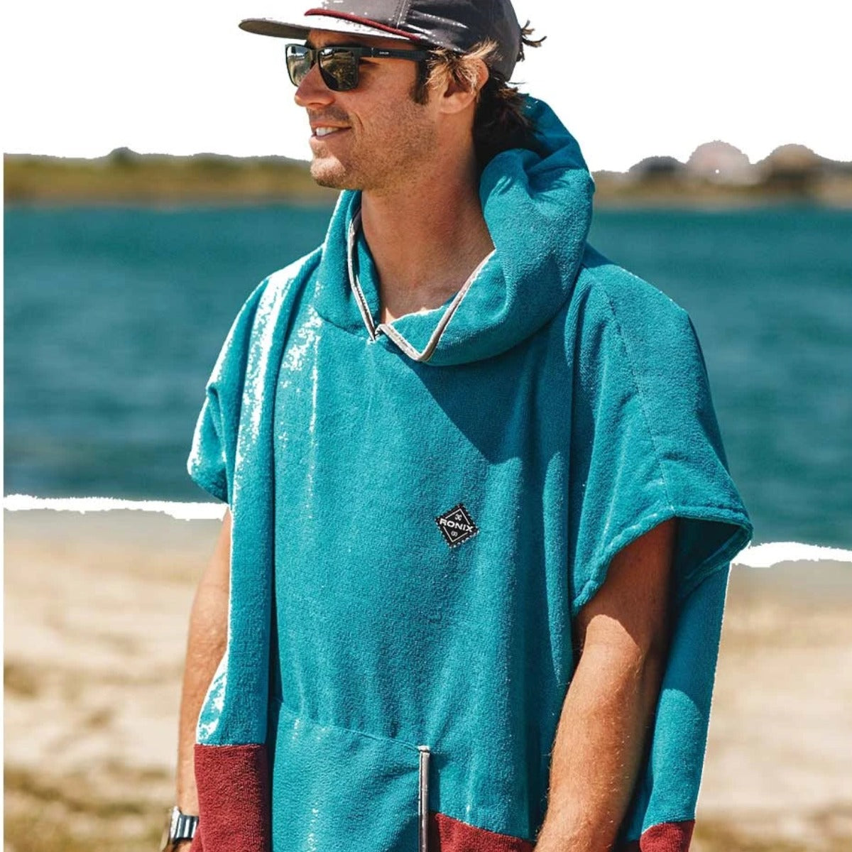 Ronix Change Poncho - Sea Blue / Maroon