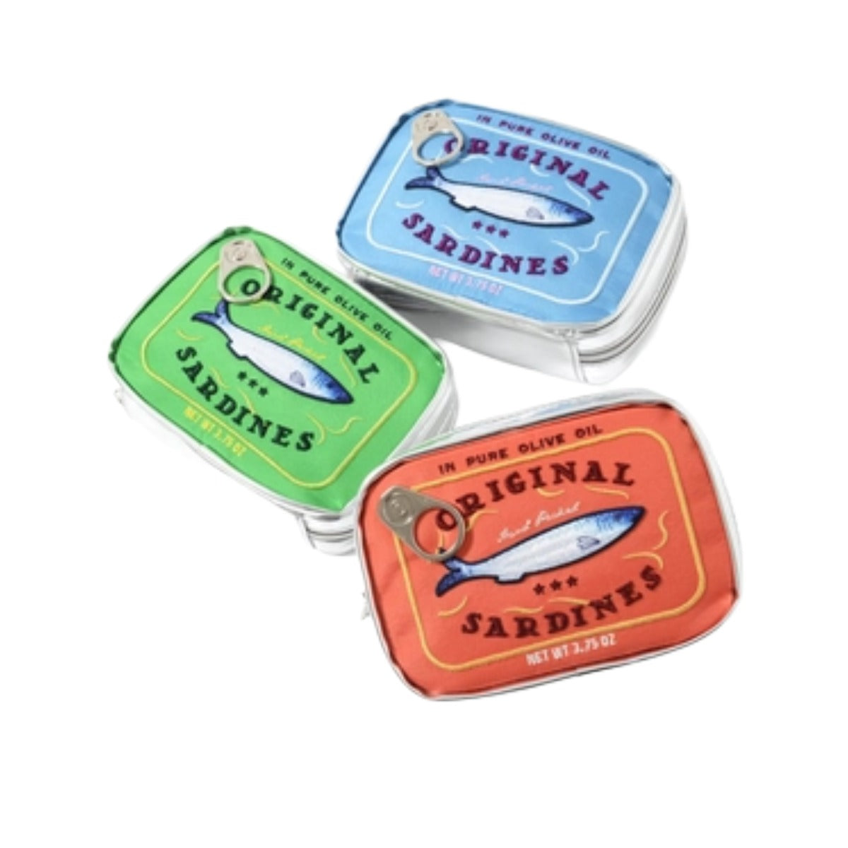 Sardine's Tin Can Cosmetic Bag in Green