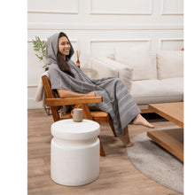 Sand Cloud Classic Stripe Hooded Poncho in Grey