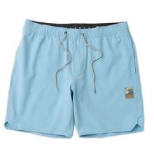 Vissla Solid Sets 17.5" Ecolastic Boardshorts in Coastal Blue