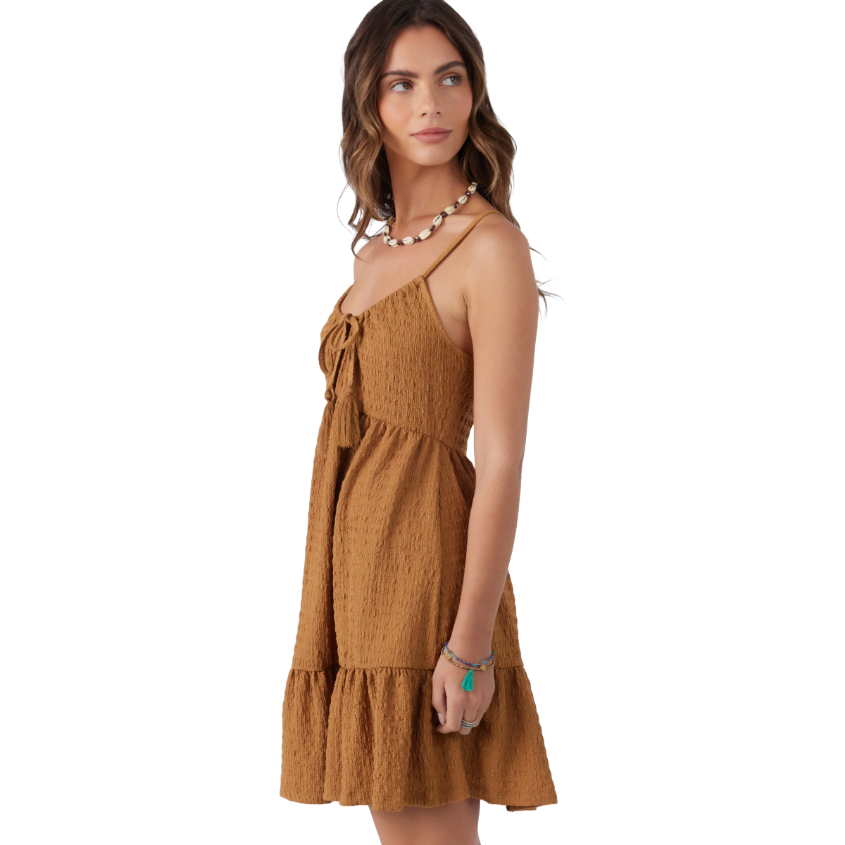 O'Neill Saige Dress in Brown Sugar