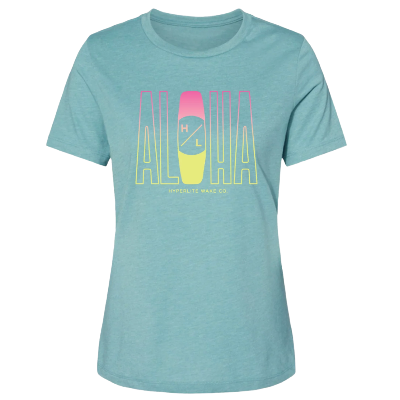 Hyperlite Women's Aloha Tee in Lagoon