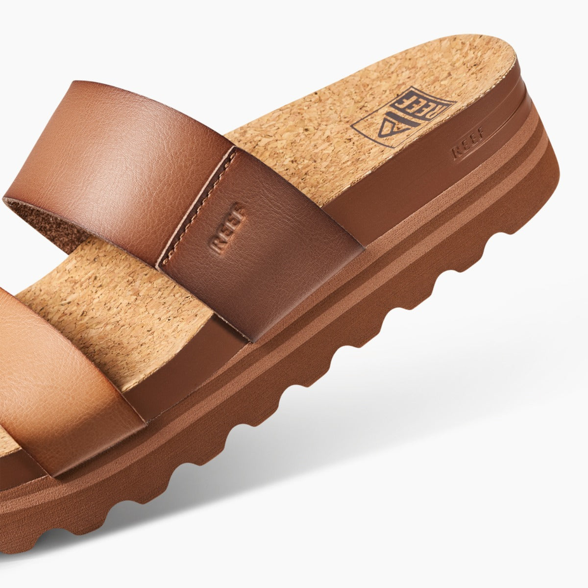 Reef Cushion Vista Hi Women's Sandal in Espresso Duo