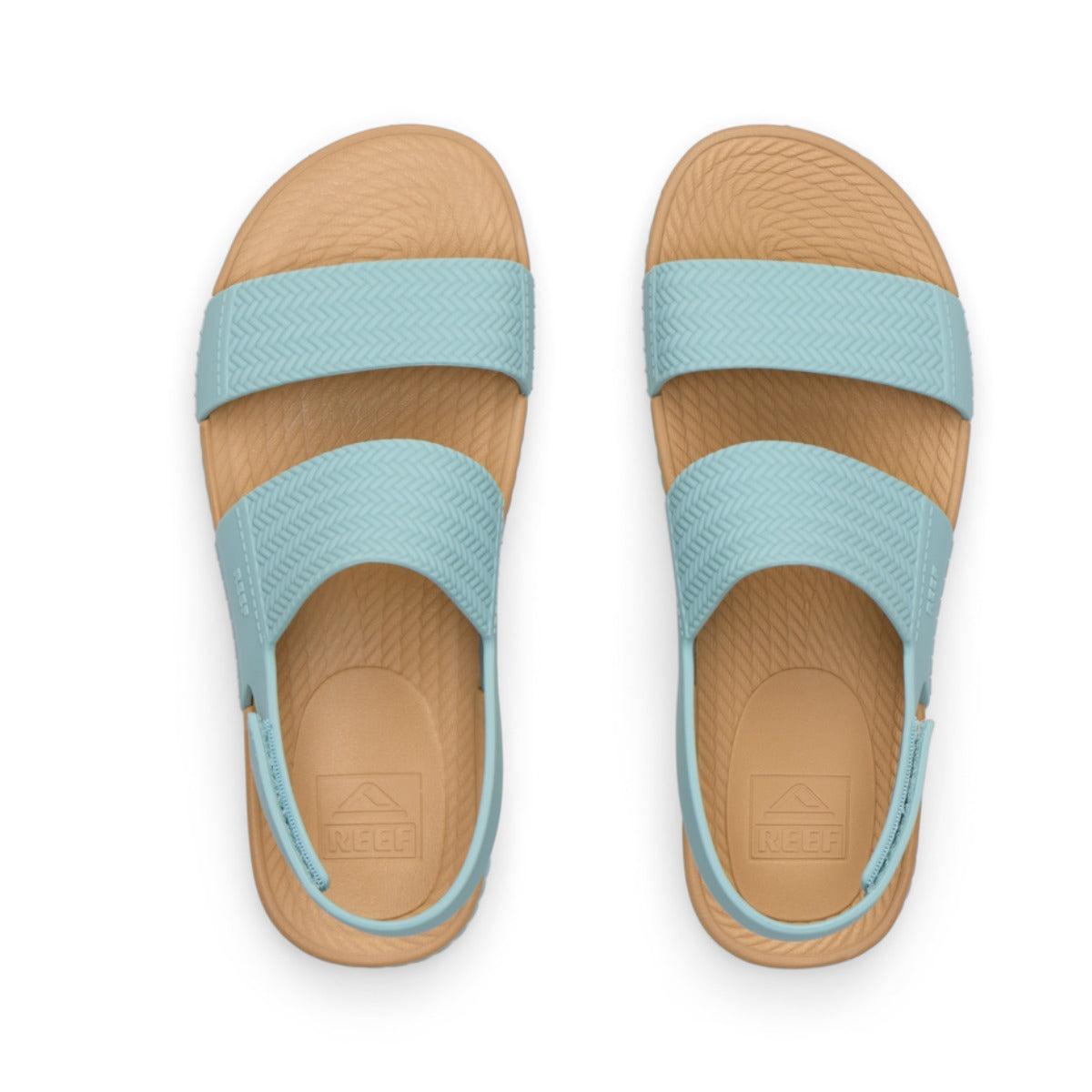 Reef Water Vista Women's Sandal in Blue Haze/Tan