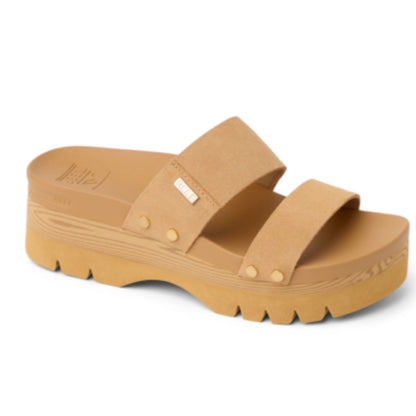 Reef Vista Higher Cleo Women's Sandal in Tan Suede