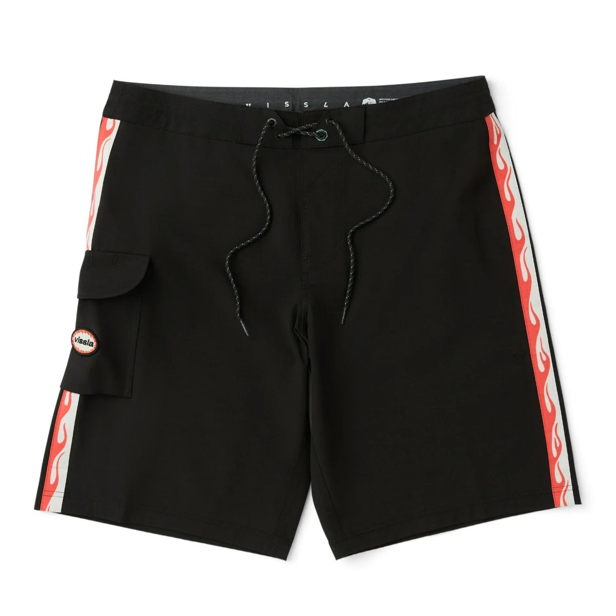 Vissla Long Sets 21" Boardshorts in Black