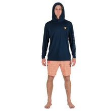Vissla Twisted Eco LS Sun Shirt in Dark Navy Heather