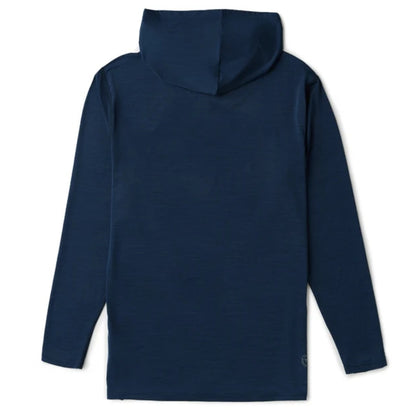 Vissla Twisted Eco LS Sun Shirt in Dark Navy Heather