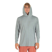 Vissla Twisted Eco Hooded Long Sleeve Sun Shirt in Grey Heather