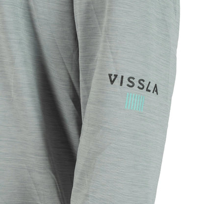 Vissla Twisted Eco Hooded Long Sleeve Sun Shirt in Grey Heather