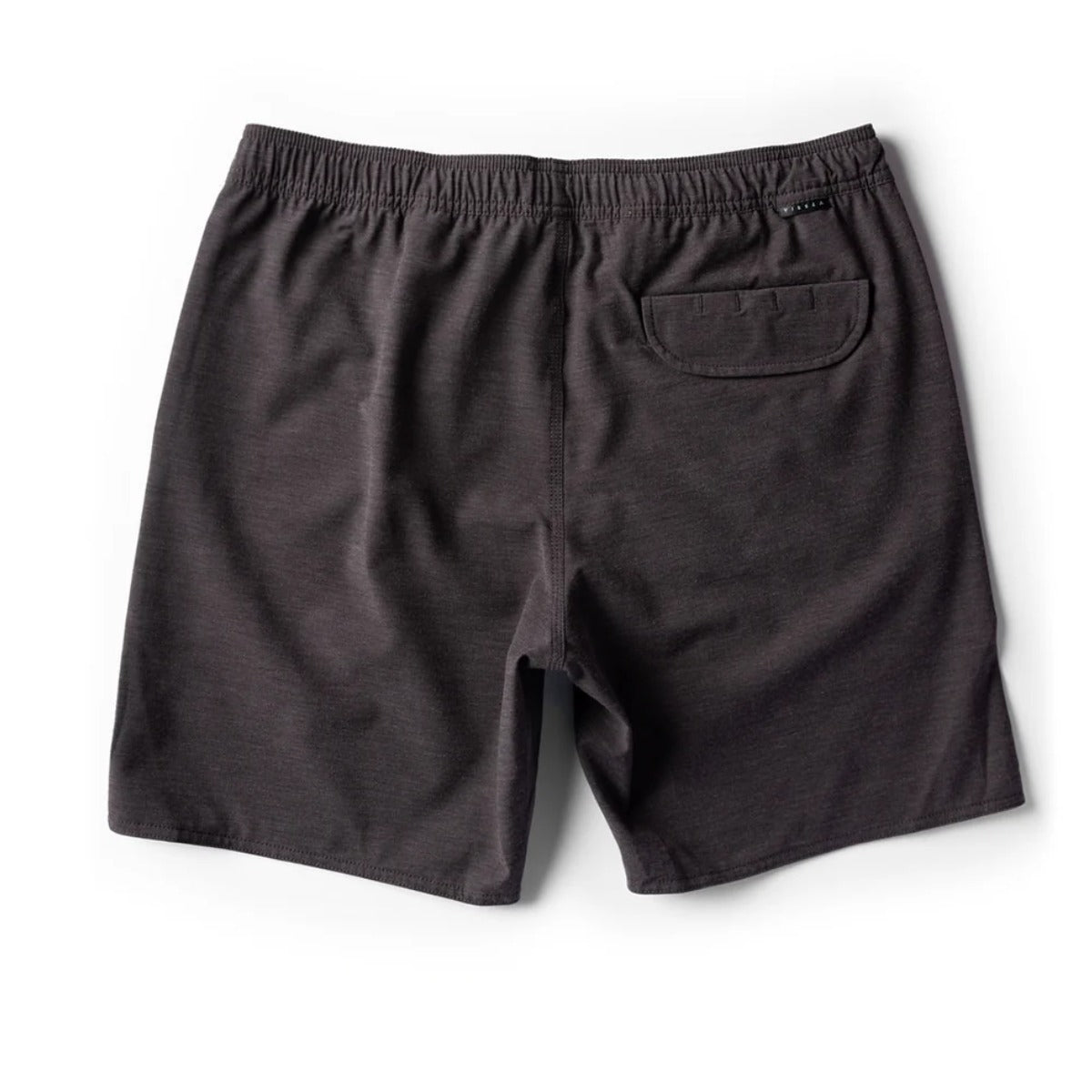 Vissla Solid Sets 17.5" Ecolastic Boardshorts in Black 2