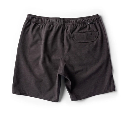 Vissla Solid Sets 17.5" Ecolastic Boardshorts in Black 2