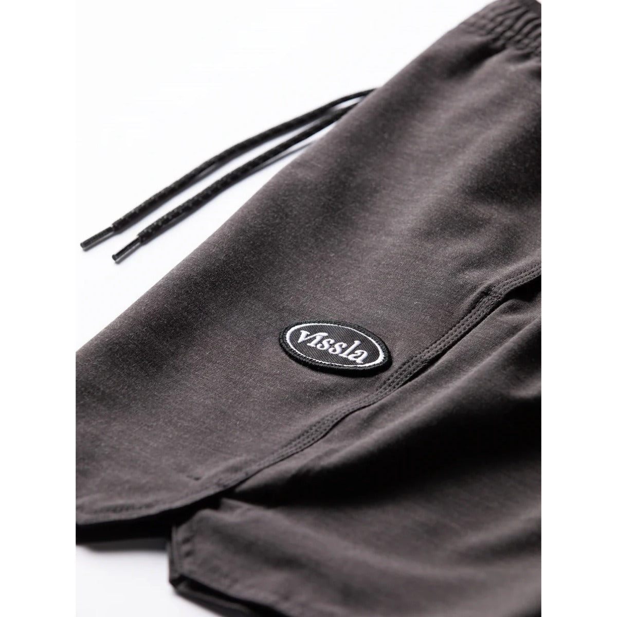 Vissla Solid Sets 17.5" Ecolastic Boardshorts in Black 2