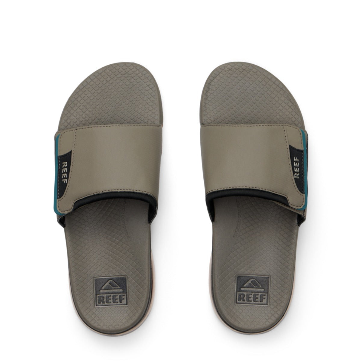 Reef Fanning + Slide Men's Sandal in Tan/Spruce