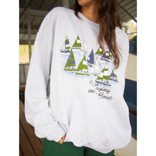 Charlie Southern No Crying On the Boat Sweatshirt in Grey