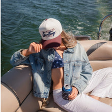 Freshwater Curated Boating Club Premium Trucker Hat - Maroon
