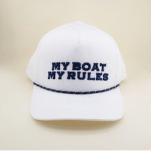 Freshwater My Boat My Rules Premium Trucker Hat in White