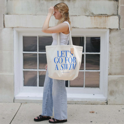 Freshwater Goods Let's Go For a Swim Tote