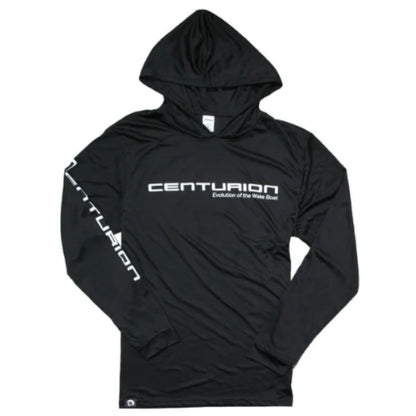 Centurion Long Sleeve Bahama Hooded Tee in Black