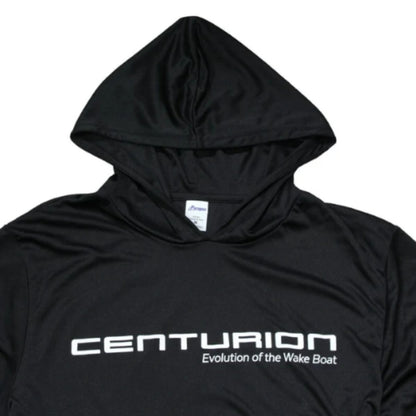 Centurion Long Sleeve Bahama Hooded Tee in Black