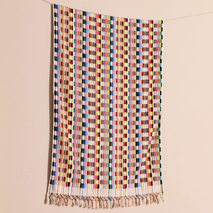Kikoya Lokum Delight Handloom Turkish Towel in Multi-colored