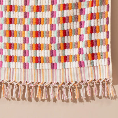 Kikoya Lokum Delight Handloom Turkish Towel in Multi-Pinky