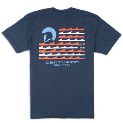 Centurion Flag Style Tee in Legion Blue