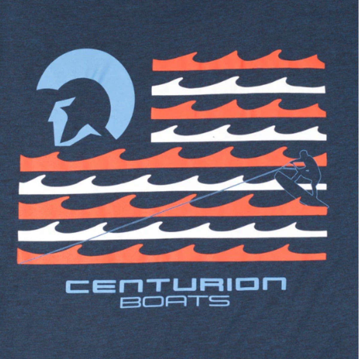 Centurion Flag Style Tee in Legion Blue
