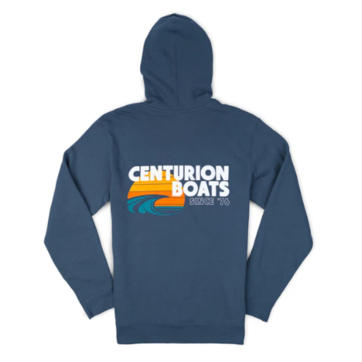 Centurion Surf Wave Hooded Sweatshirt in Storm Blue